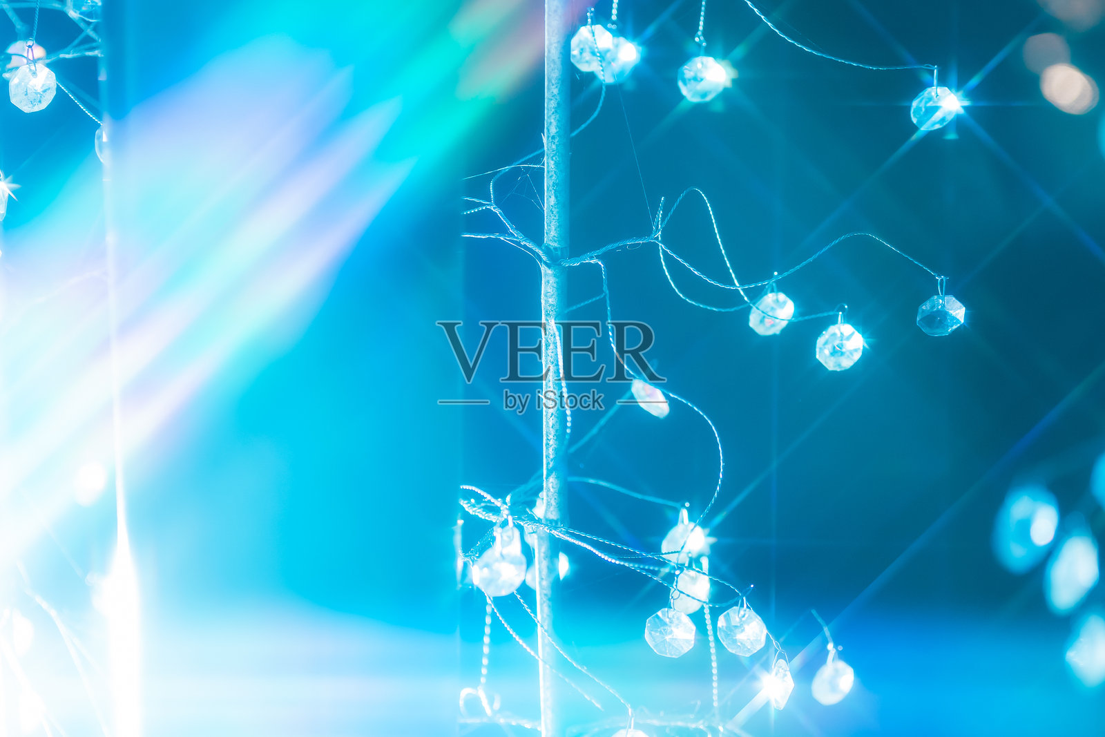 美丽的圣诞彩灯照片摄影图片