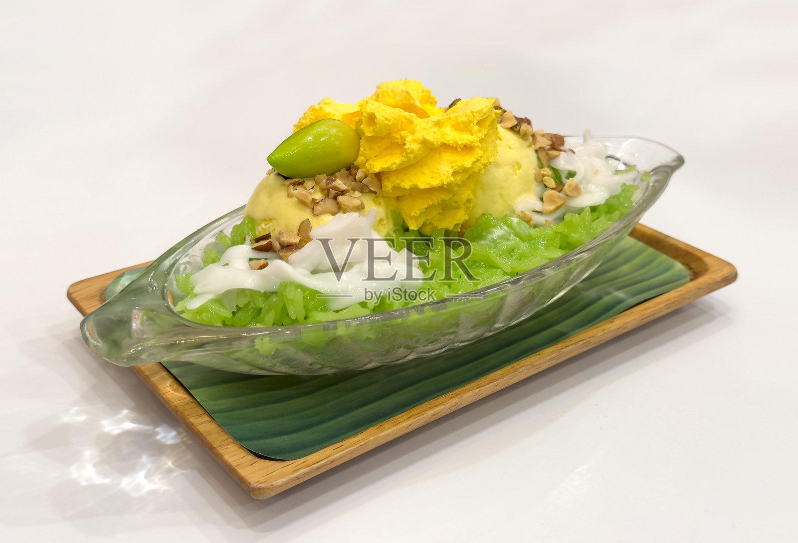 芒果糯米冰淇淋照片摄影图片