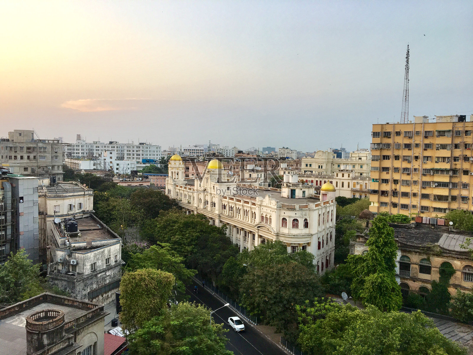 城市的高角度视图照片摄影图片
