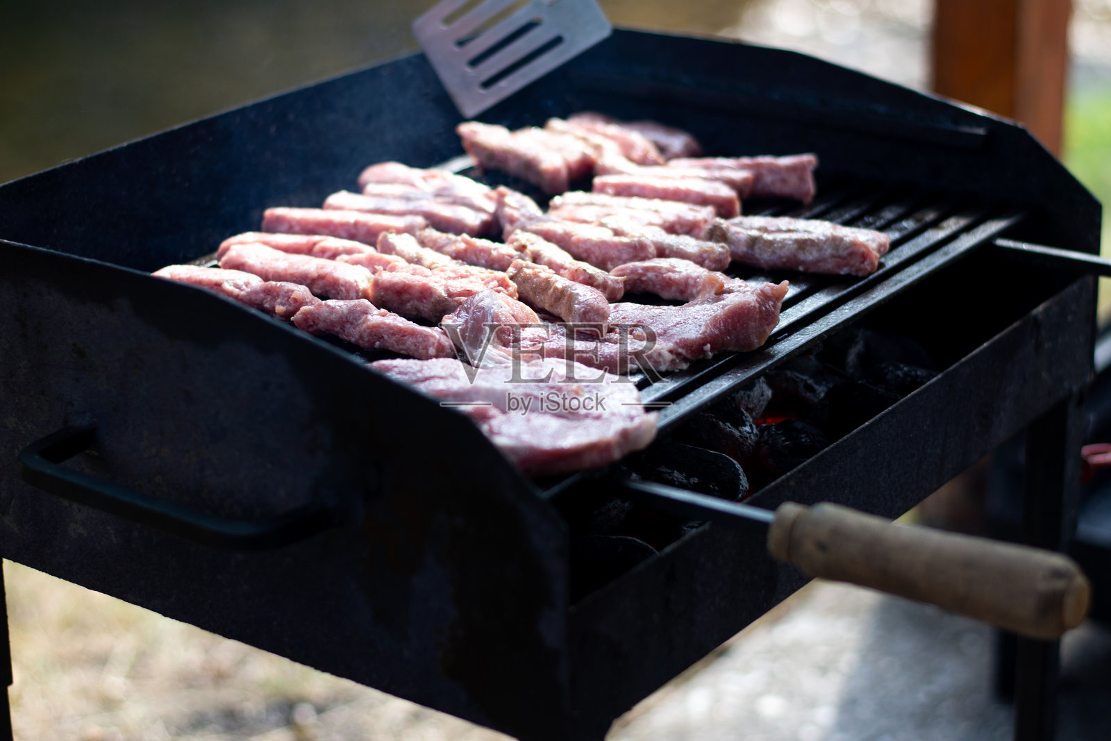 烧烤肉照片摄影图片