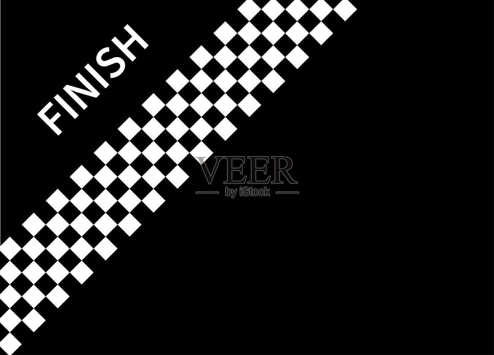 种族旗帜背景。方格旗。黑白格子。开始和结束标志。汽车图形。赛车运动概念。矢量图插画图片素材