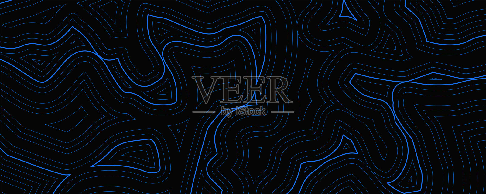 技术抽象未来科学背景下的互联网业务插画图片素材