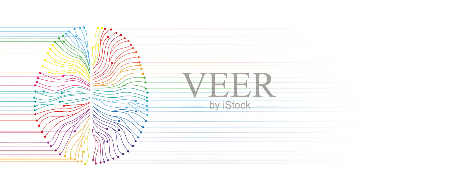 人工智能技术弥合数据和洞察力之间的差距插画图片素材