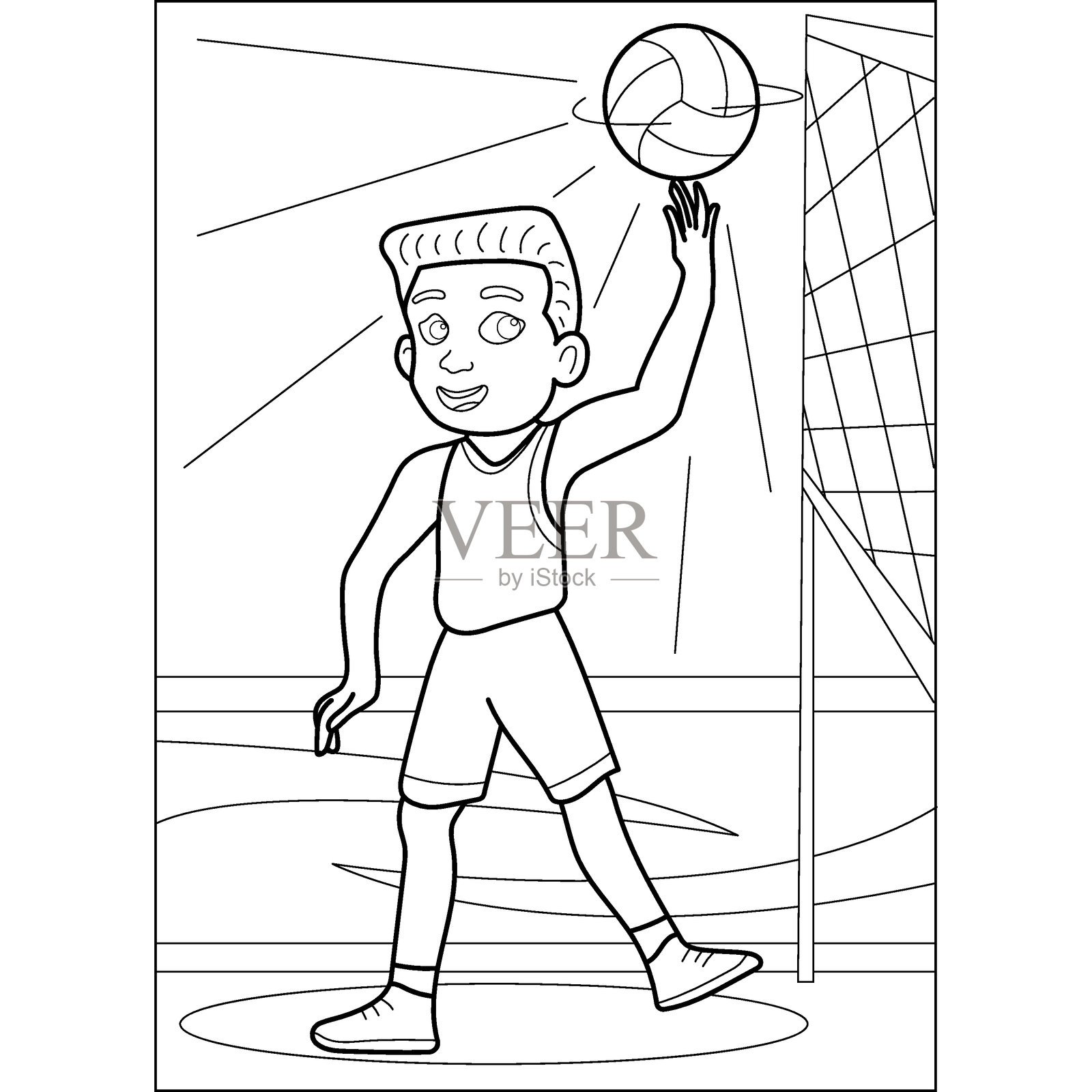 旋转涂色书页插画图片素材