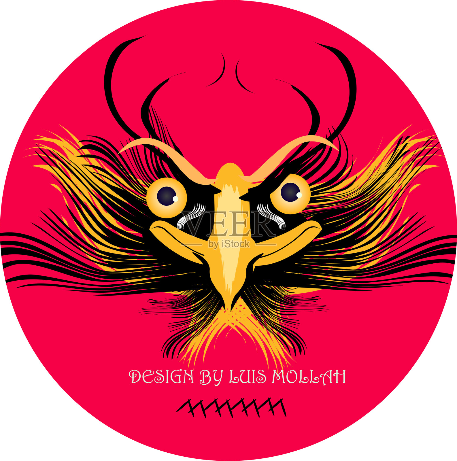 鹰鸟标志设计插画图片素材