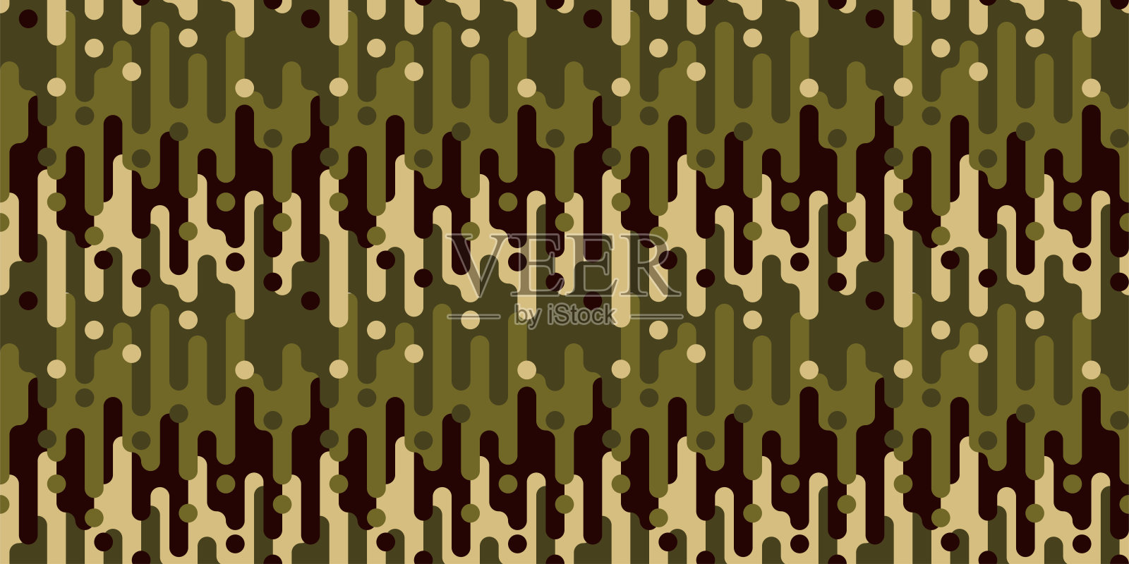 伪装的背景。无缝模式向量。插画图片素材