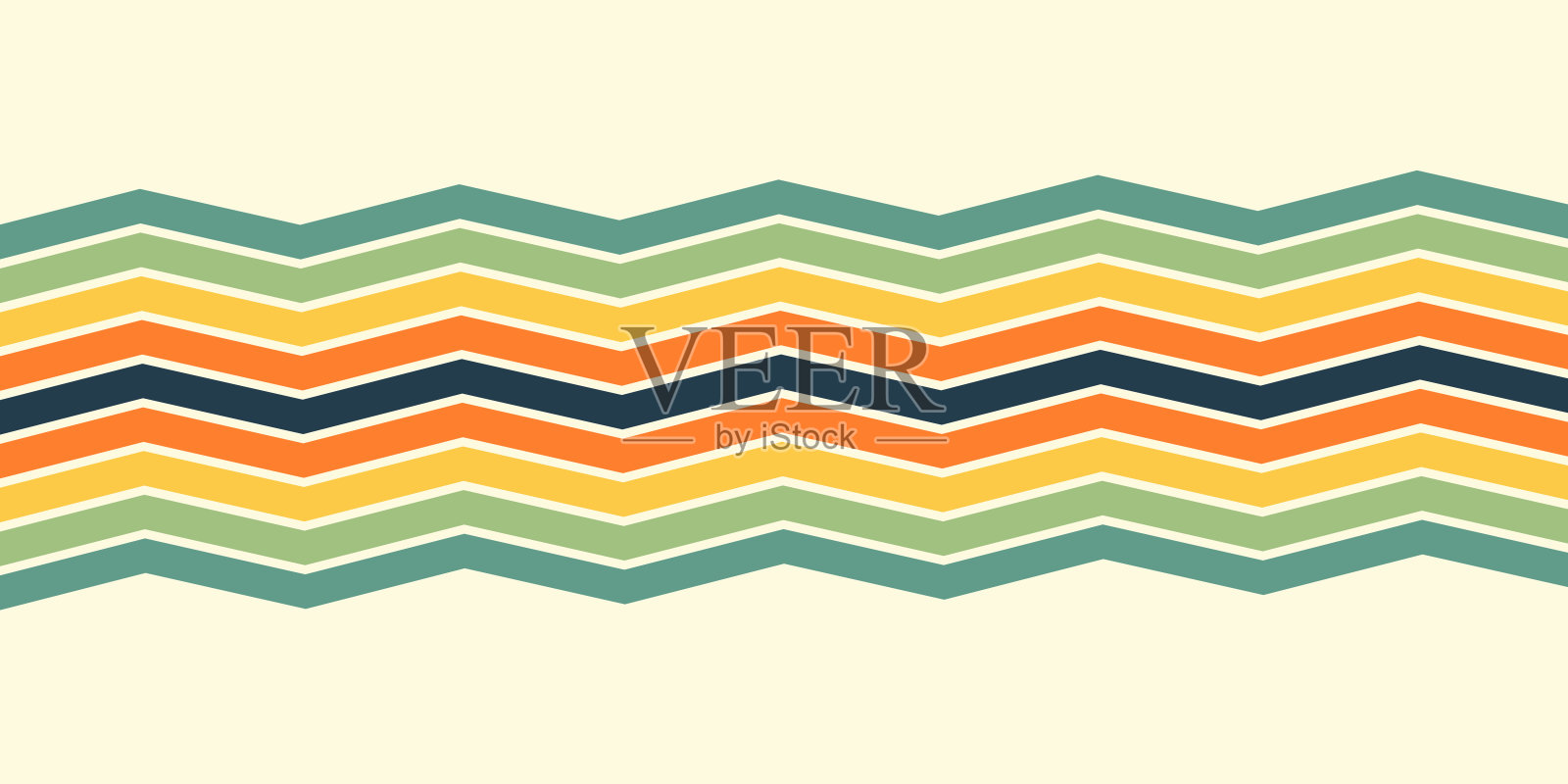 复古未来主义海报设计在时尚的复古线条风格。现代艺术海报复古复古风格70年代条纹背景模板线条形状矢量设计插画图片素材