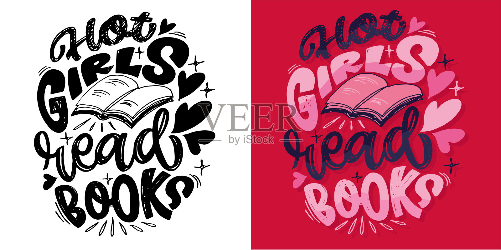 有趣的时尚印刷手绘涂鸦字母报价。t恤图案刻字，马克杯印花，包包印花，服装时尚。100%手绘矢量图像。插画图片素材