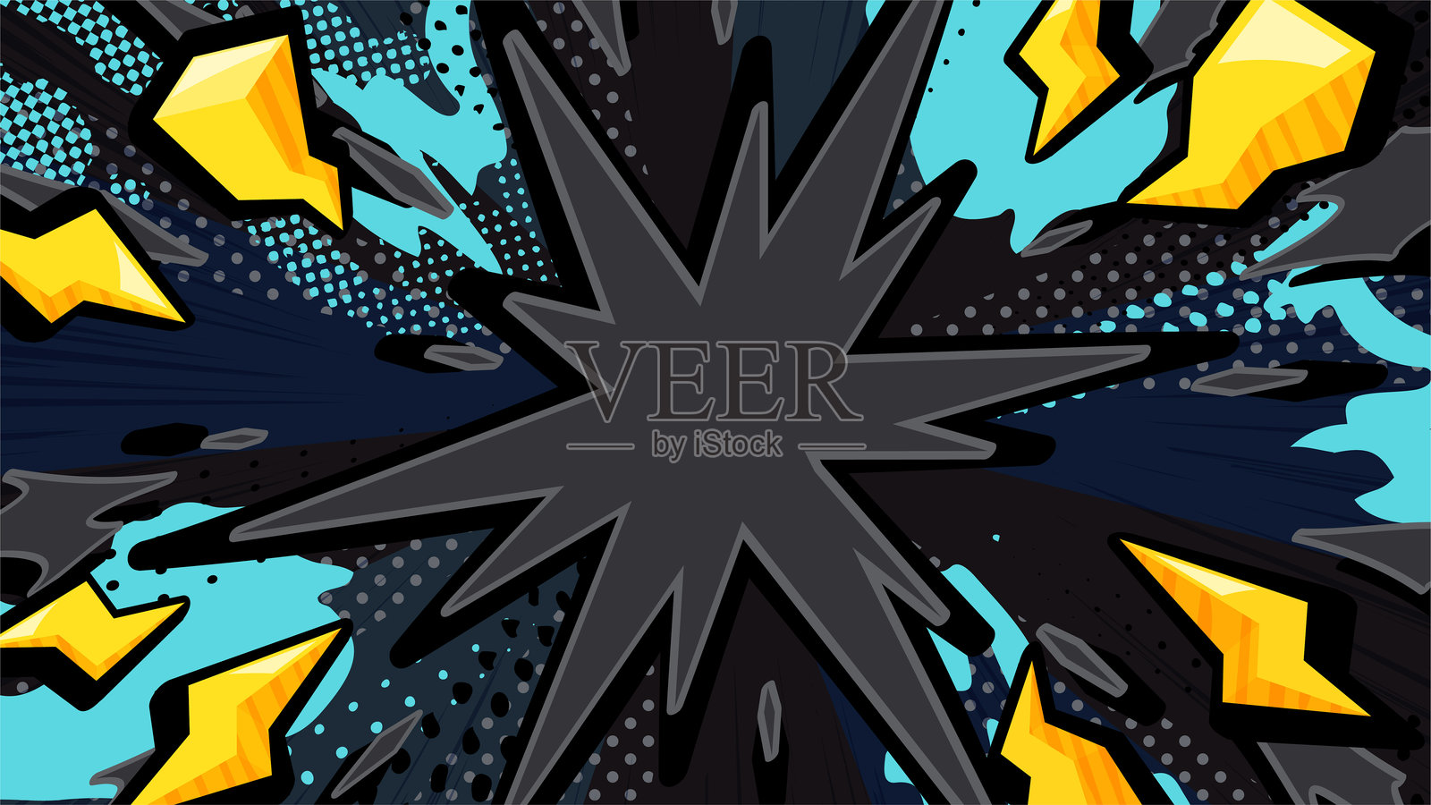 雷声插画图片素材