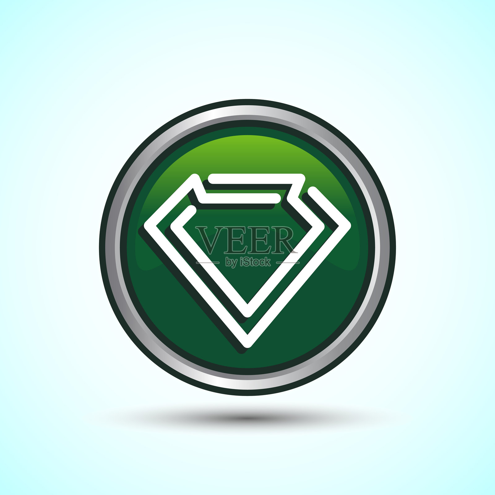 钻石图标按钮设计插图。宝石和宝石图标插画图片素材