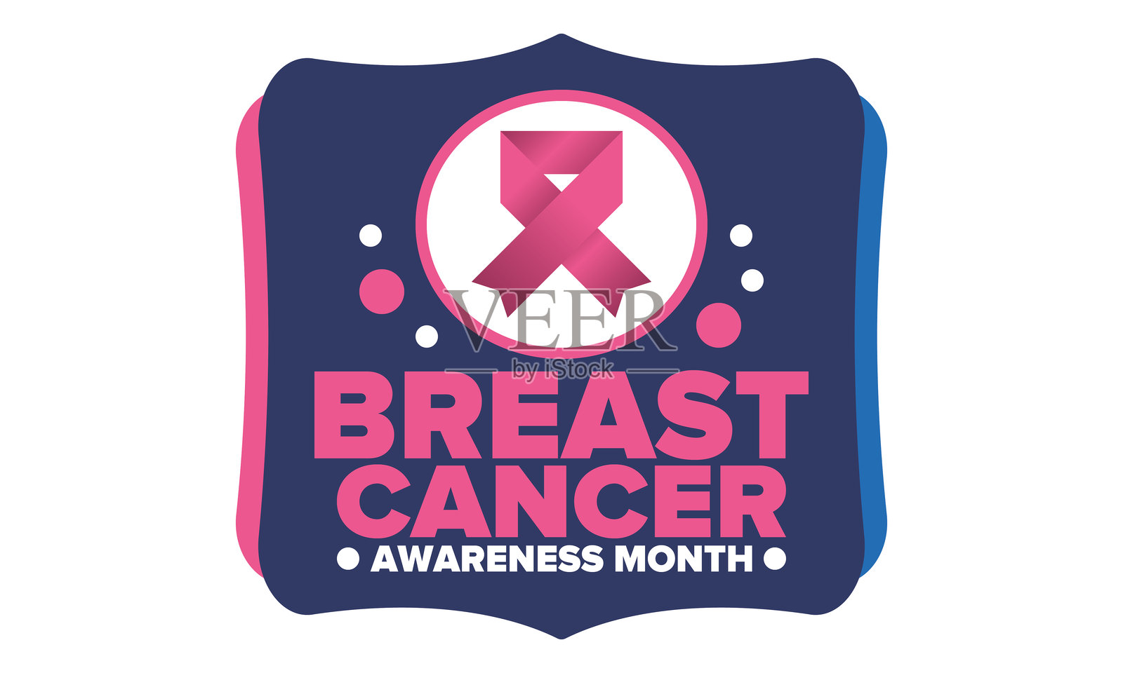 乳腺癌宣传月。粉红色的10月。粉红丝带。医疗保健的女人。一年一度的庆祝。医生的概念。女孩团结。癌症预防。女性疾病。海报、横幅和背景。向量插画图片素材