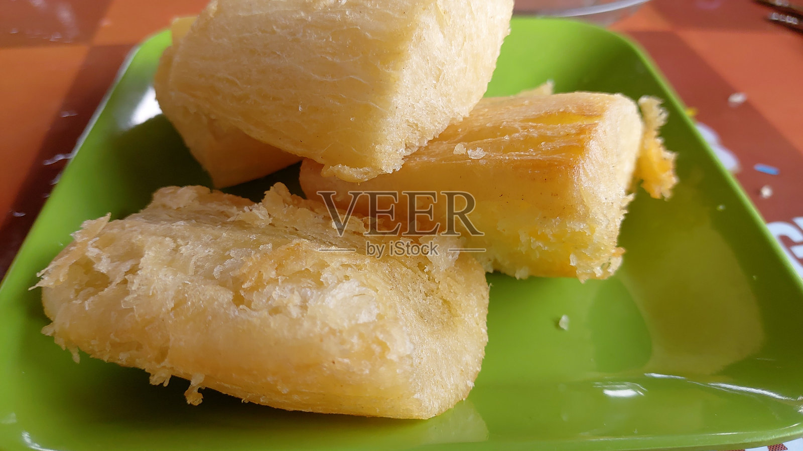 油炸木薯照片摄影图片