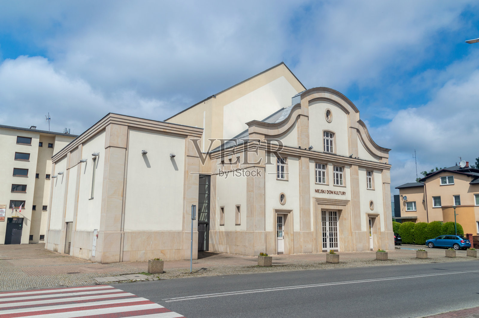 捷克市政文化中心-捷耶采。照片摄影图片