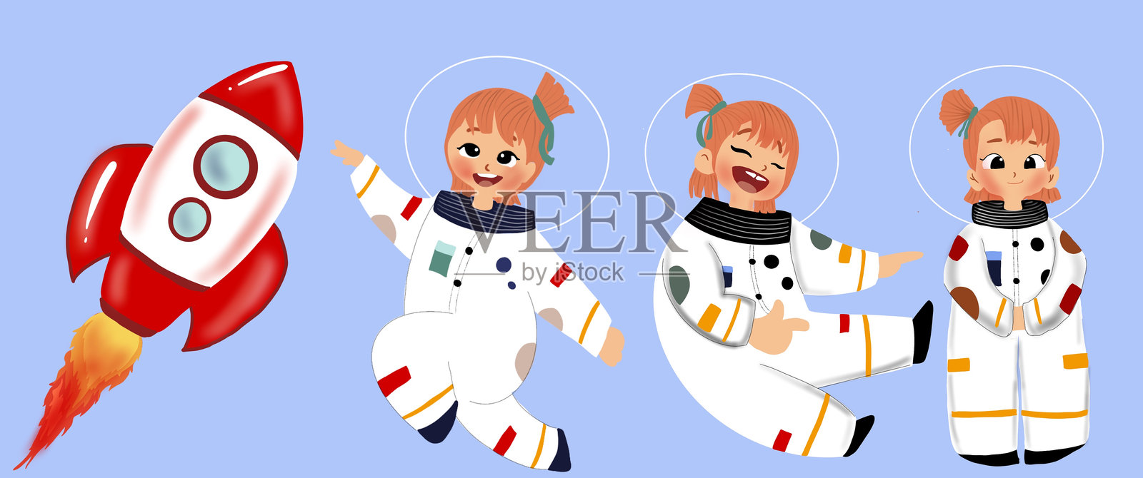 Astronot插画图片素材