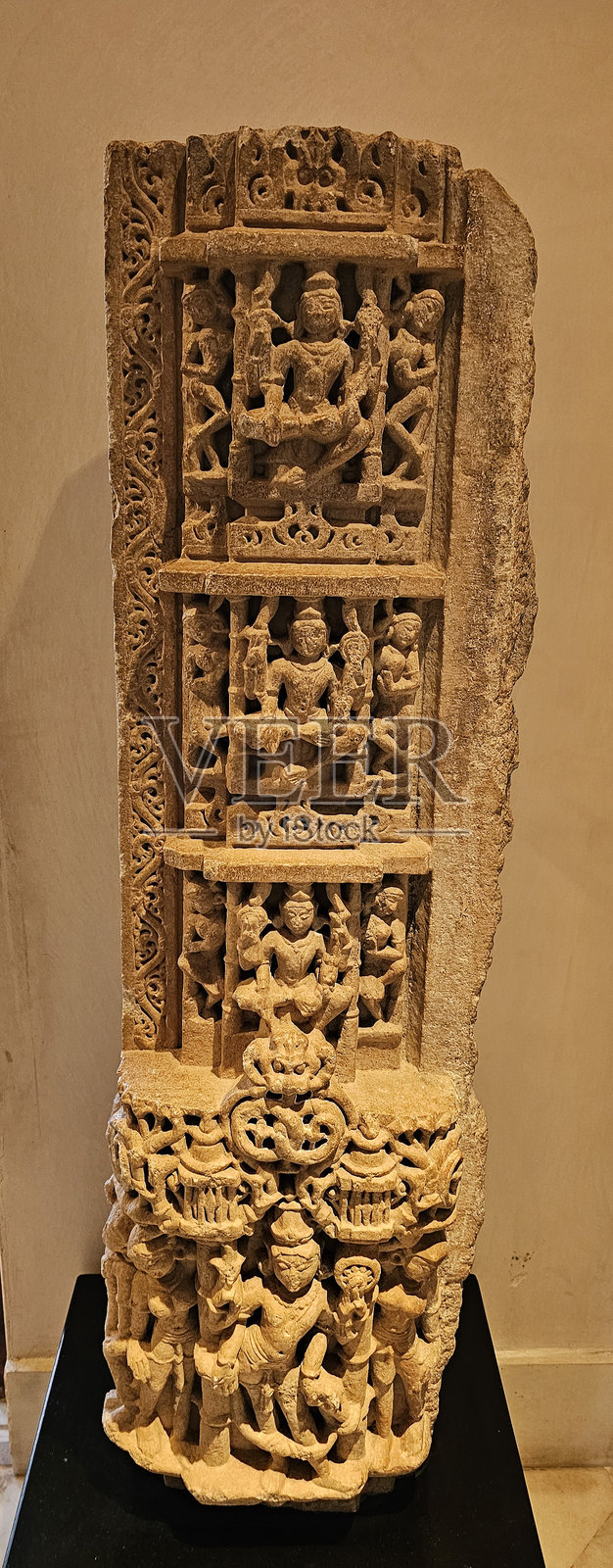 16世纪印度拉贾斯坦邦的石雕照片摄影图片