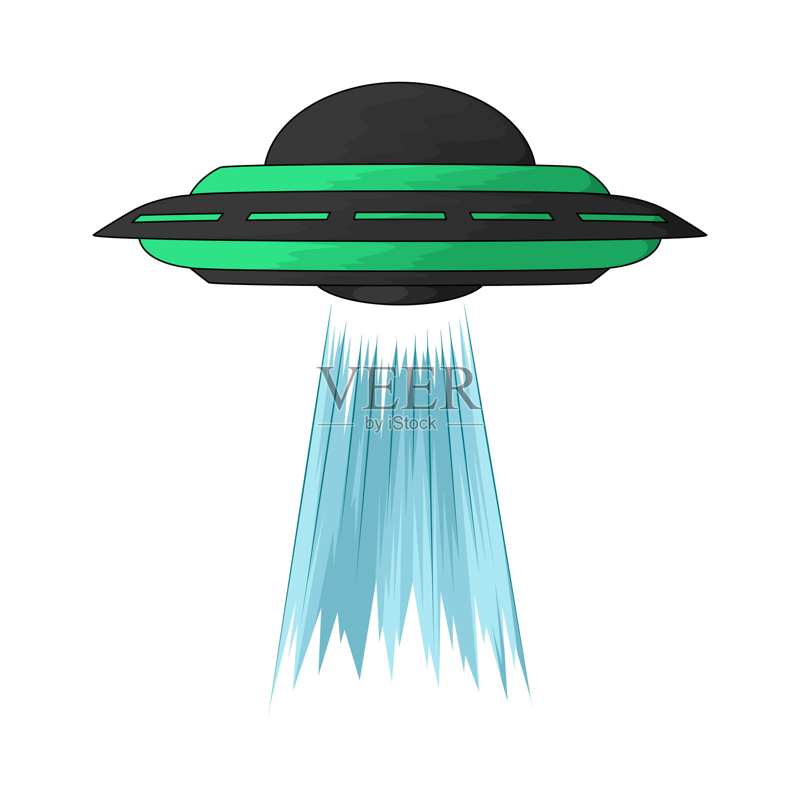 不明飞行物插画图片素材