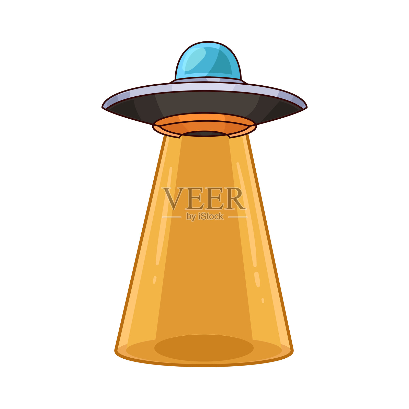 不明飞行物插画图片素材