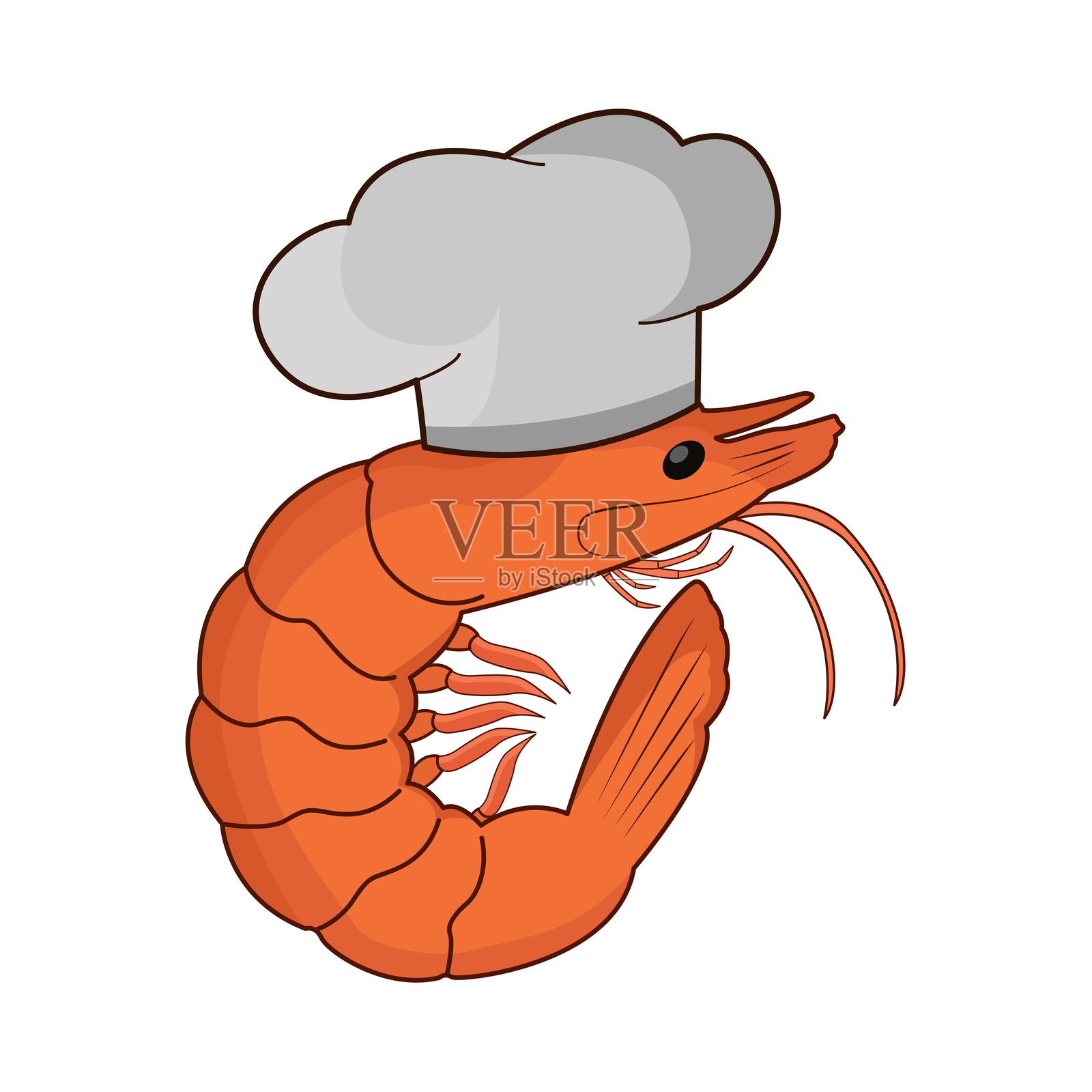 虾插画图片素材