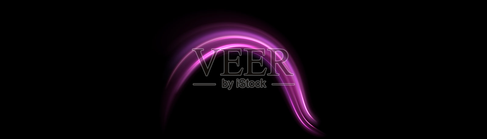 紫色闪亮的螺旋波火花。弯曲明亮的速度线漩涡。闪闪发光的波浪形小路。旋转动态霓虹灯圈。神奇的金色漩涡与亮点。发光漩涡散景效果。向量插画图片素材