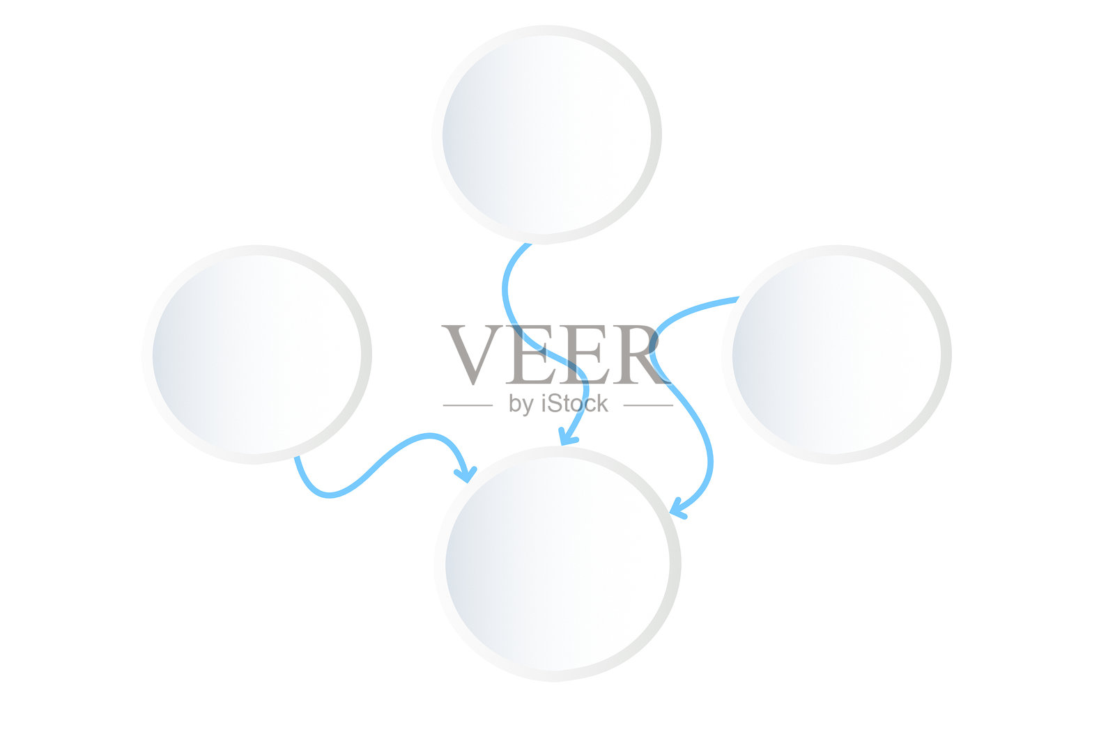 因果解释模板形式抽象背景。插画图片素材