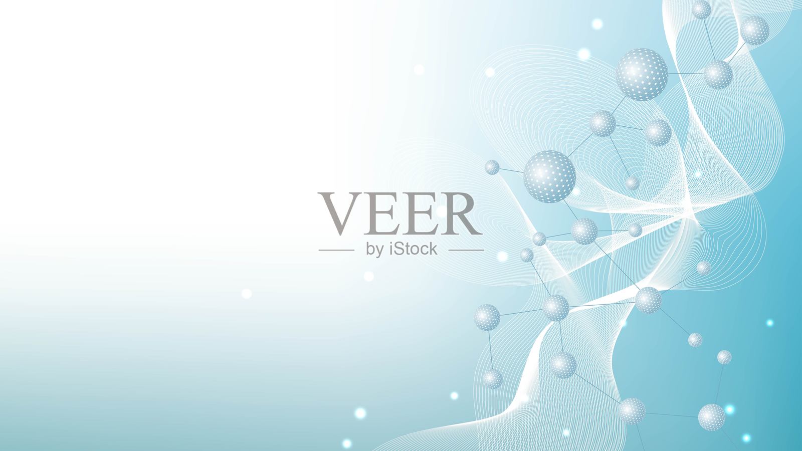 结构分子和通讯Dna，原子，神经元。科学理念为您设计。用点连接线。医学、技术、化学、科学背景。矢量插图。插画图片素材