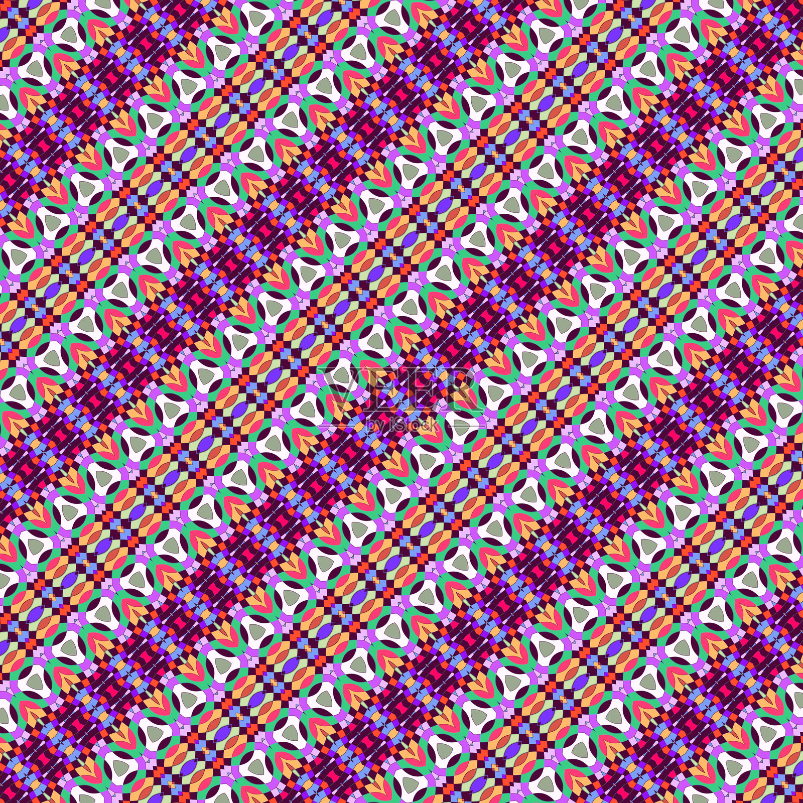 抽象的多色对角图案插画图片素材