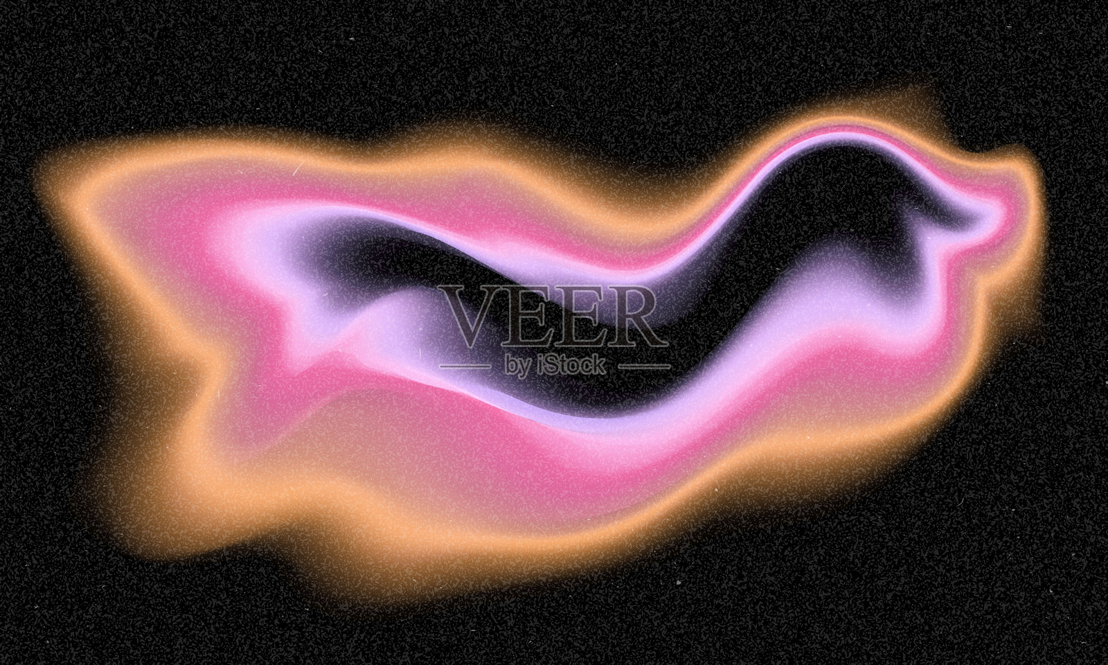 美丽的矢量颜色渐变背景与噪声。抽象粉彩全息模糊颗粒渐变横幅背景纹理彩色数字颗粒软噪效果怀旧，复古，复古插画图片素材