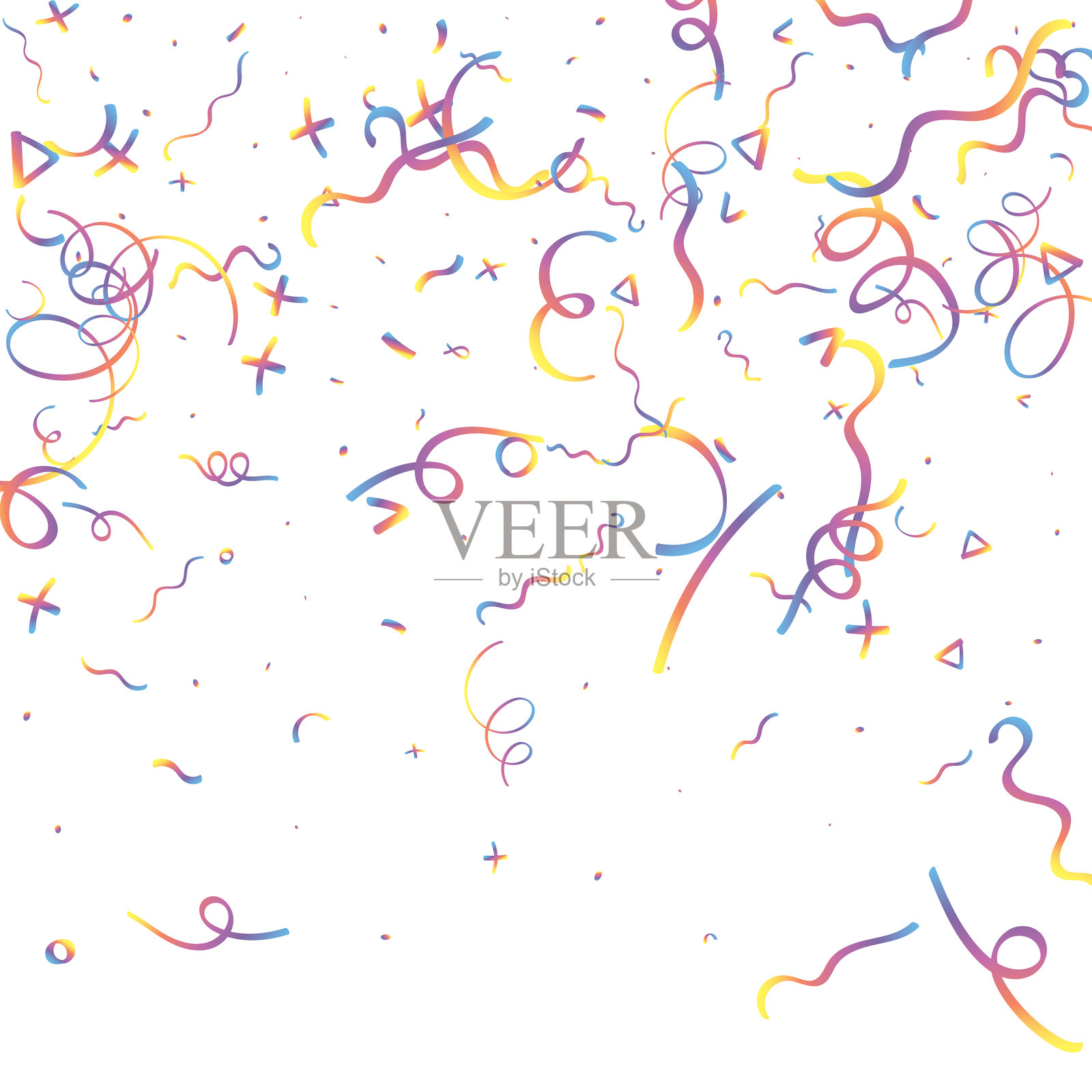 全息彩纸背景。插画图片素材