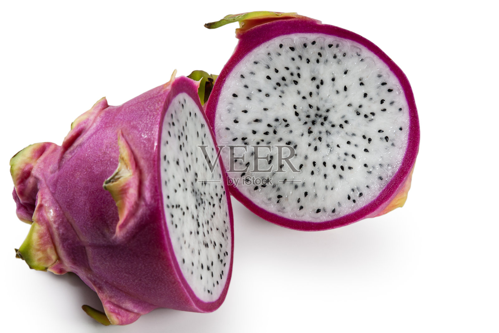 分离火龙果。照片摄影图片