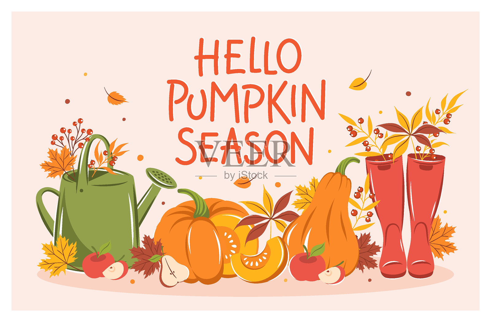 你好，秋天102 2024插画图片素材