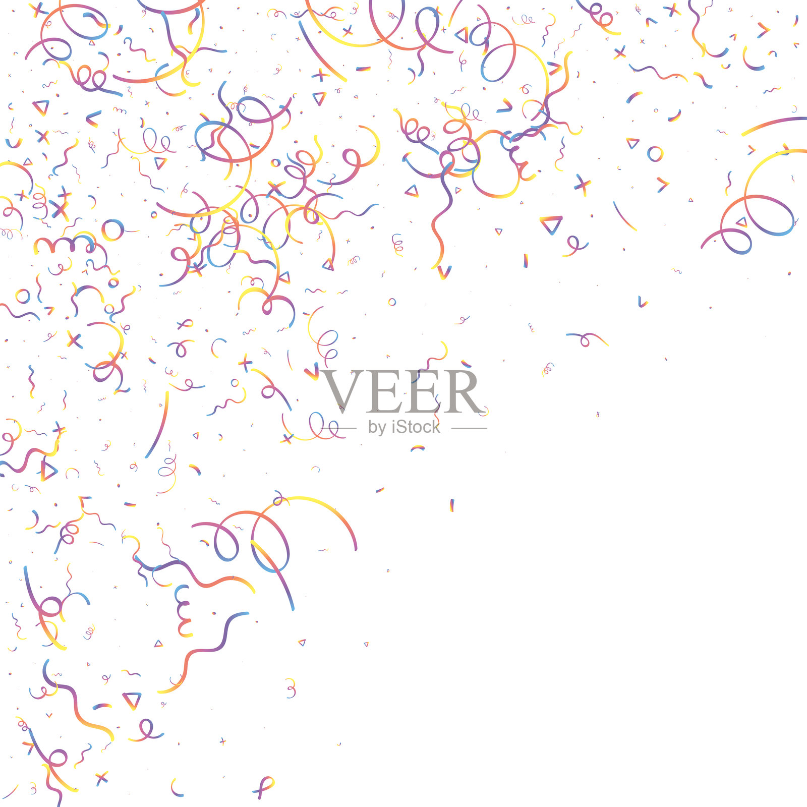 全息彩纸背景。插画图片素材