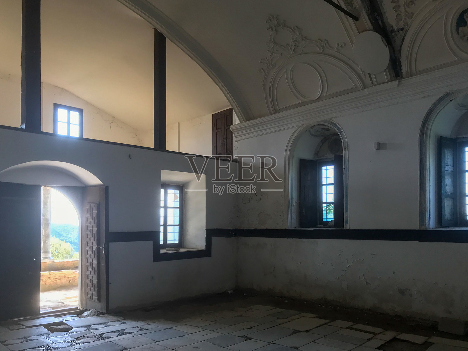 土耳其西里因斯的东正教教堂内部照片摄影图片