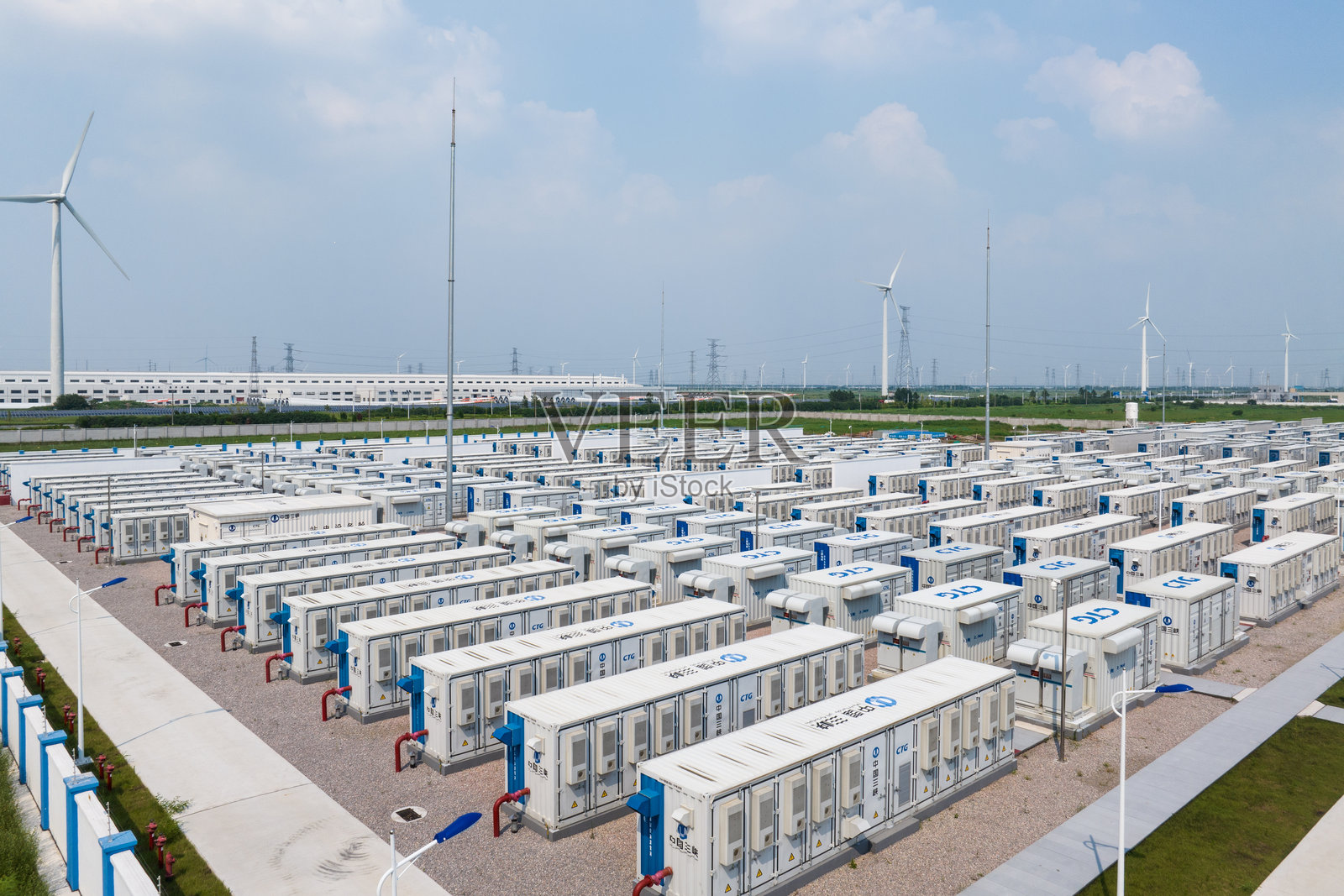 储能电站照片摄影图片