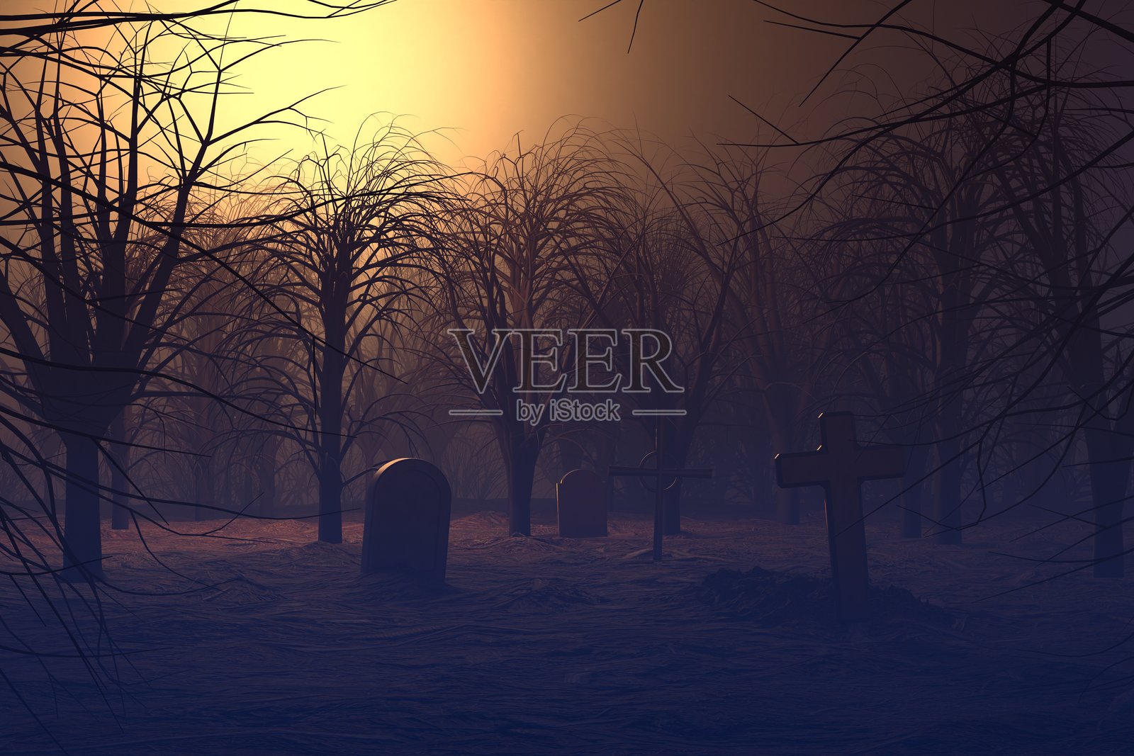 森林墓地照片摄影图片