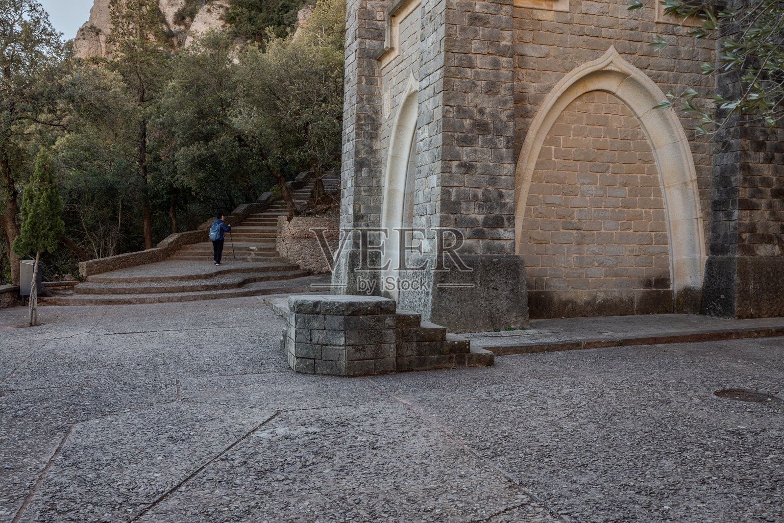 蒙特塞拉特，巴塞罗那，西班牙照片摄影图片