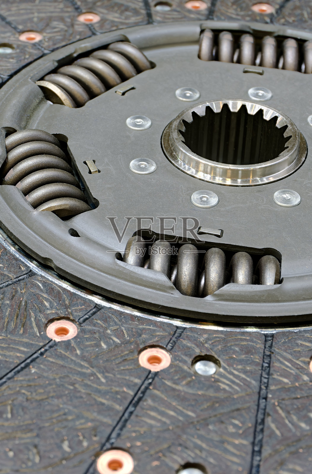 新离合器片，汽车零配件照片摄影图片