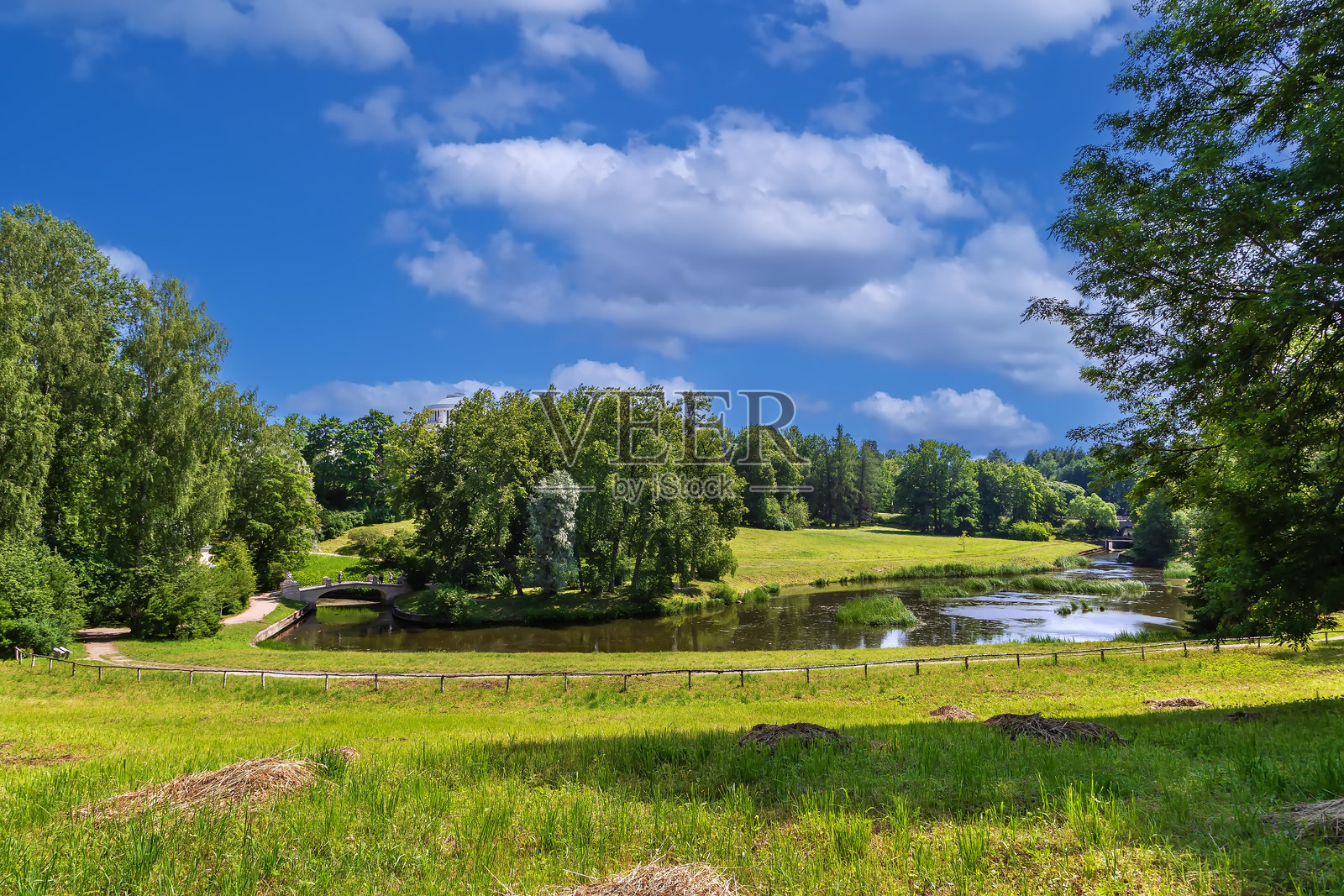 俄罗斯巴甫洛夫斯克的公园照片摄影图片