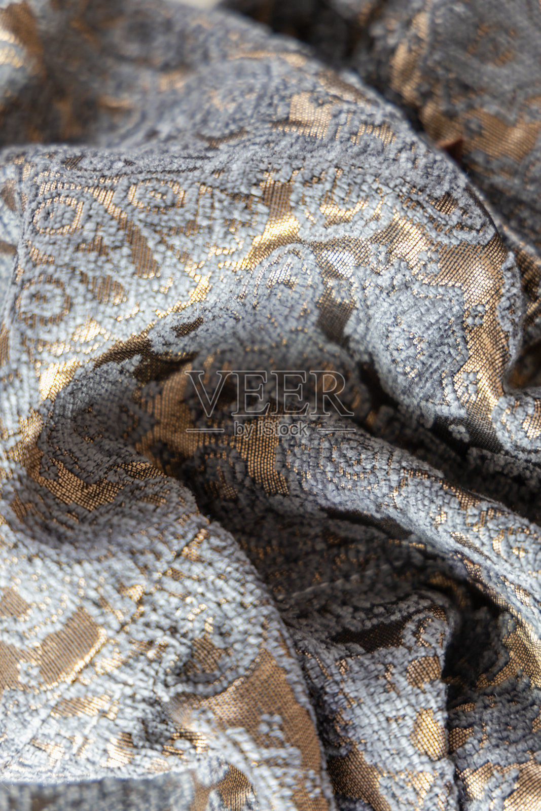 纺织品豪华背景丝绒与图案照片摄影图片