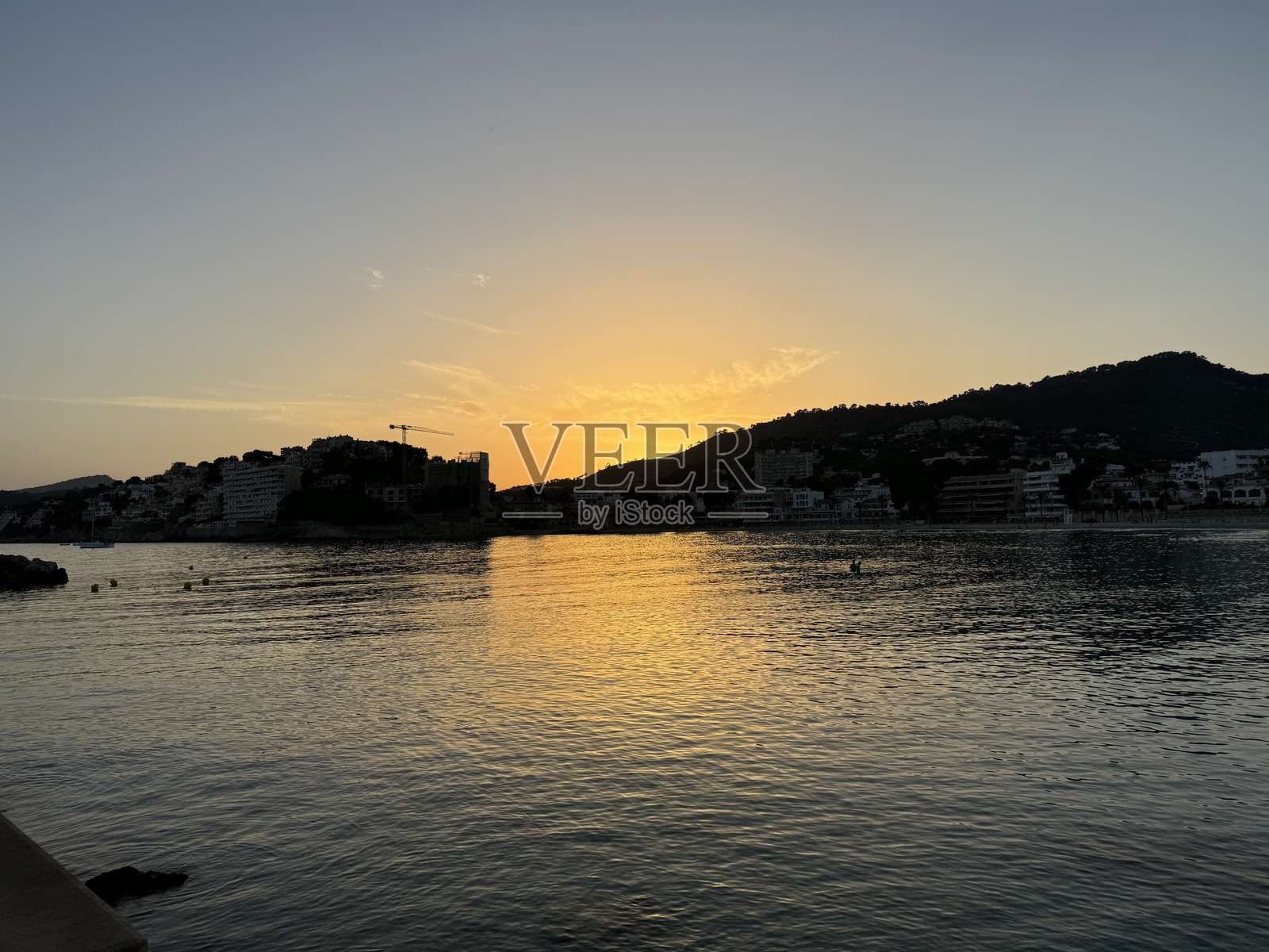 海上的日落照片摄影图片