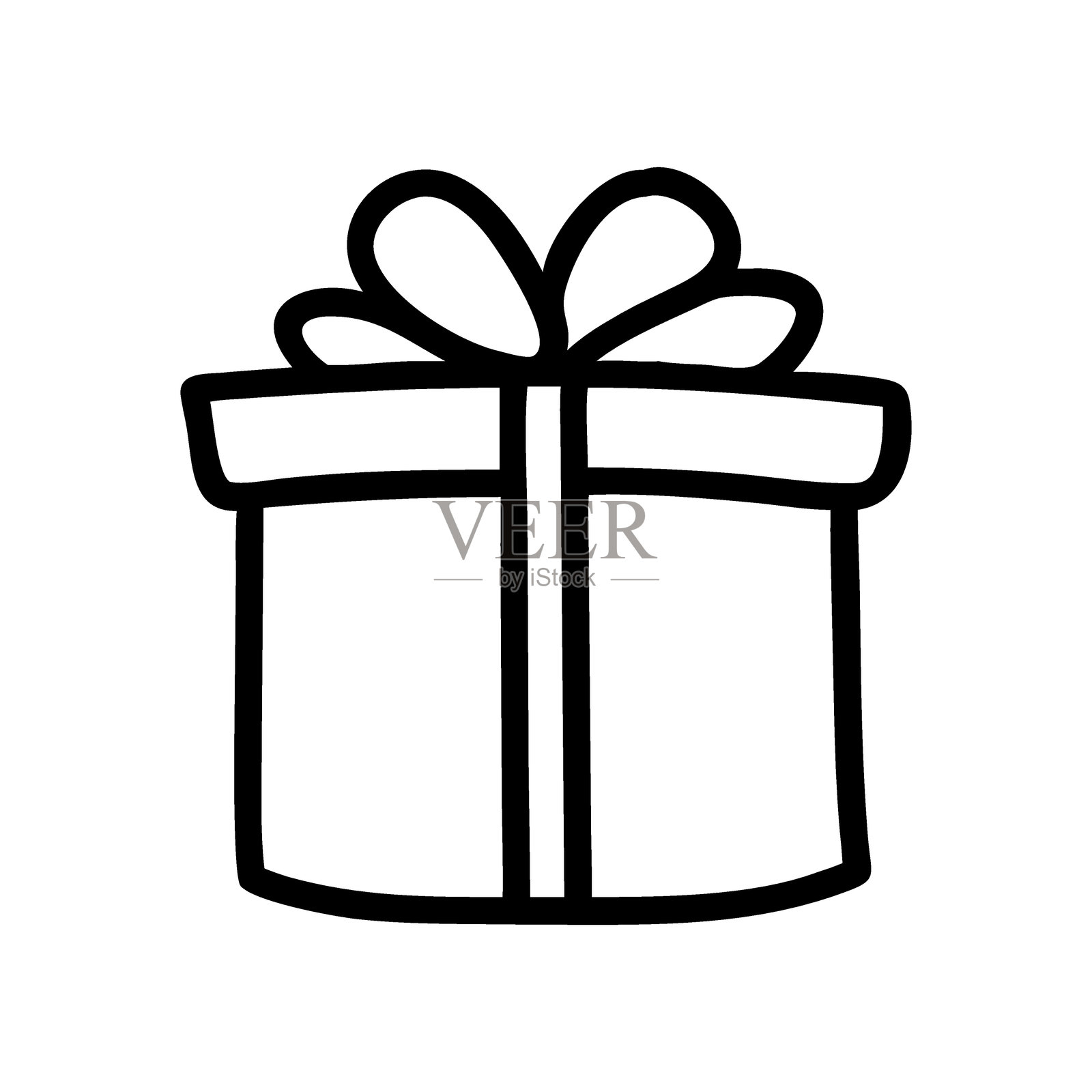 礼盒线图标。礼品，礼品，盒子，惊喜，庆典，节日，购物，包装，包装，零售，商业，活动，生日，节日，容器，奖励，给予，慷慨。插画图片素材