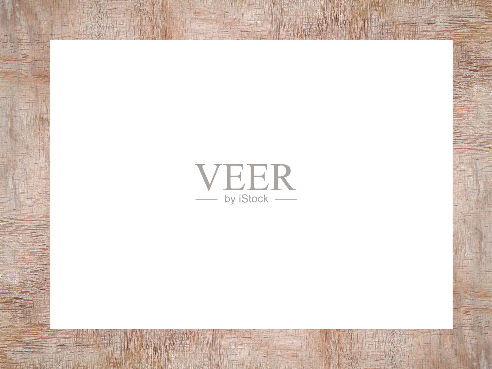 孤立的照片框架上的白色背景，古董现代木框架模型照片摄影图片