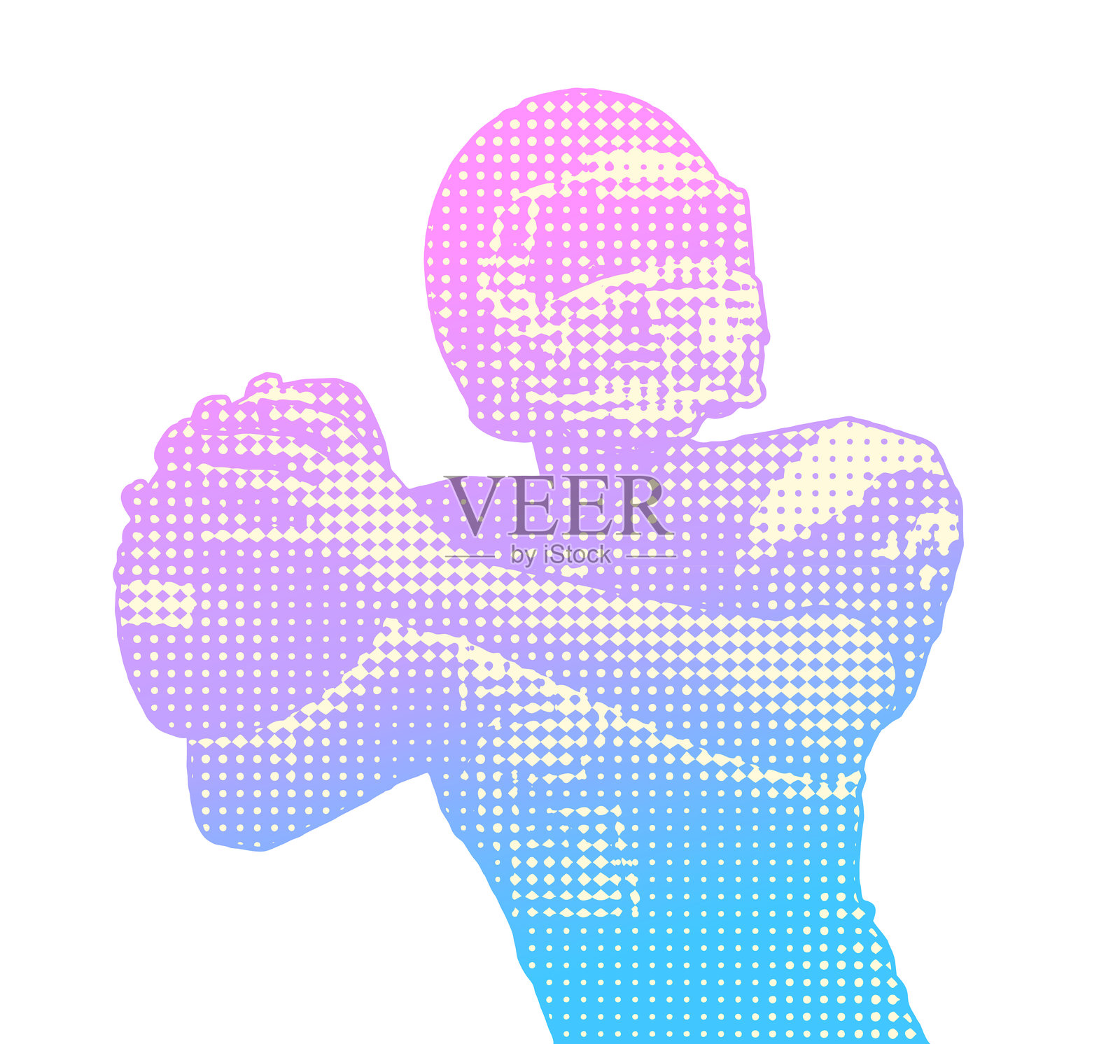 美式橄榄球四分卫传球插画图片素材