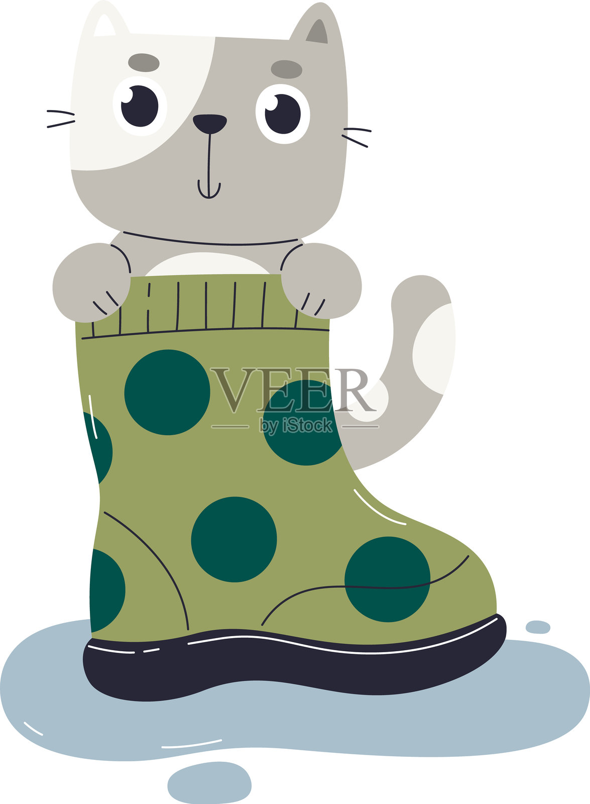 elements_cute_autumn_cat_character插画图片素材