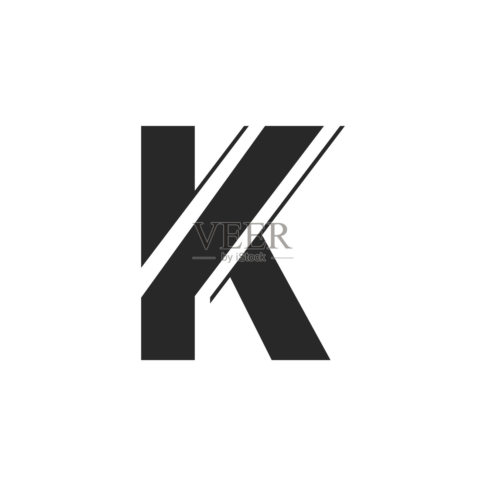 K字母标志矢量模板插画图片素材