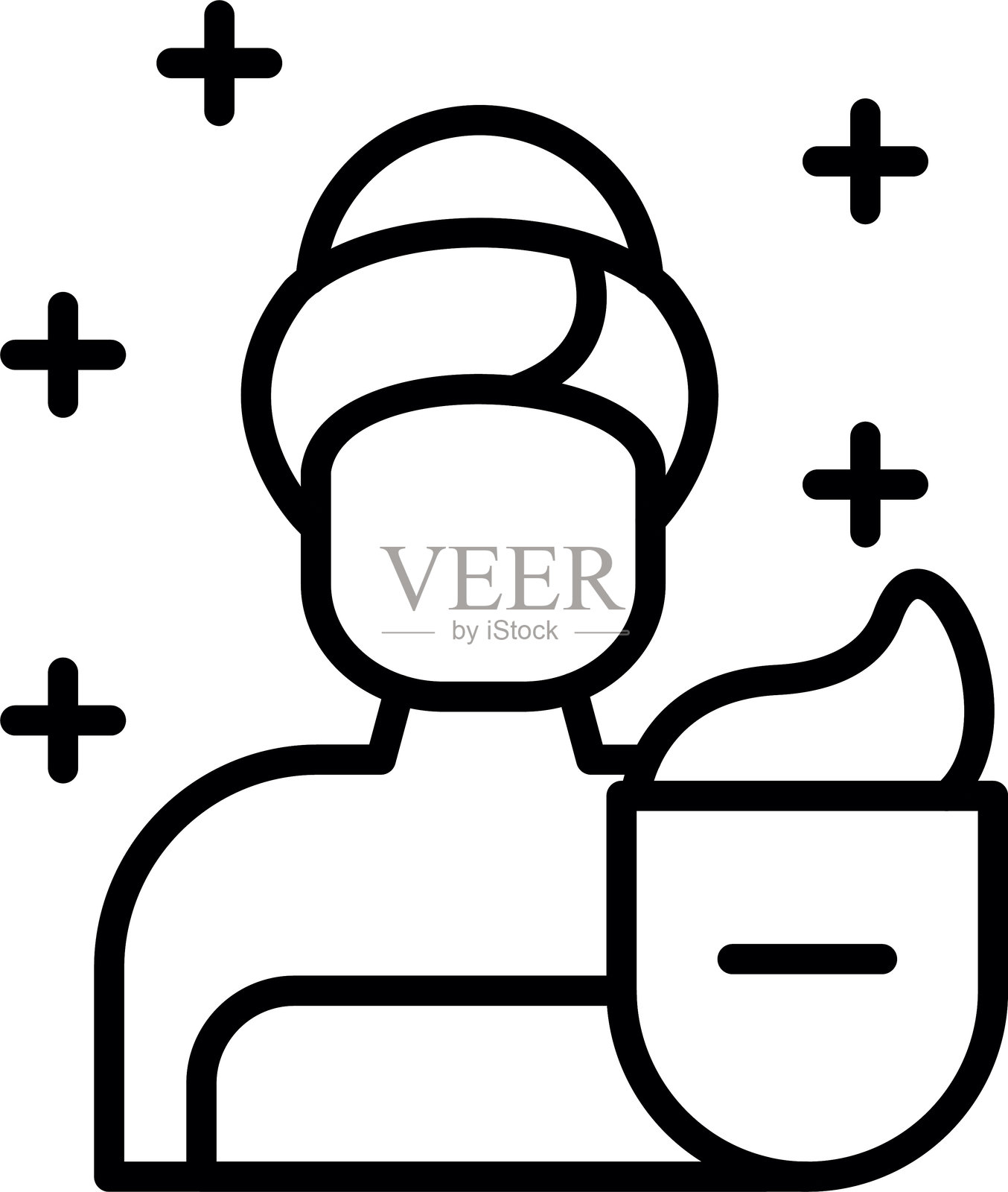 护肤品图标插画图片素材