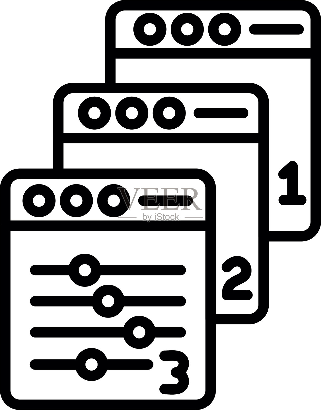 版本控制图标插画图片素材