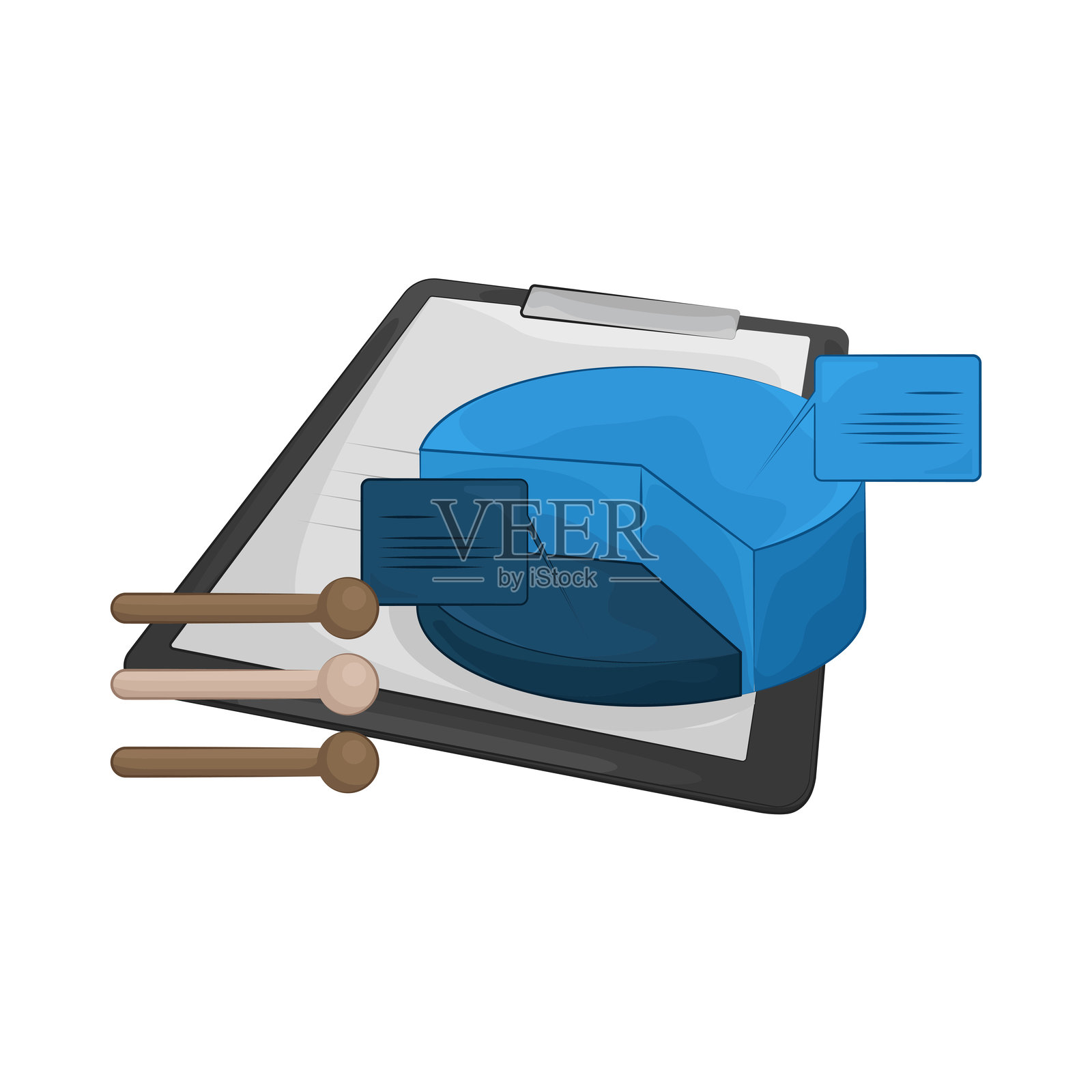 饼状图插画图片素材