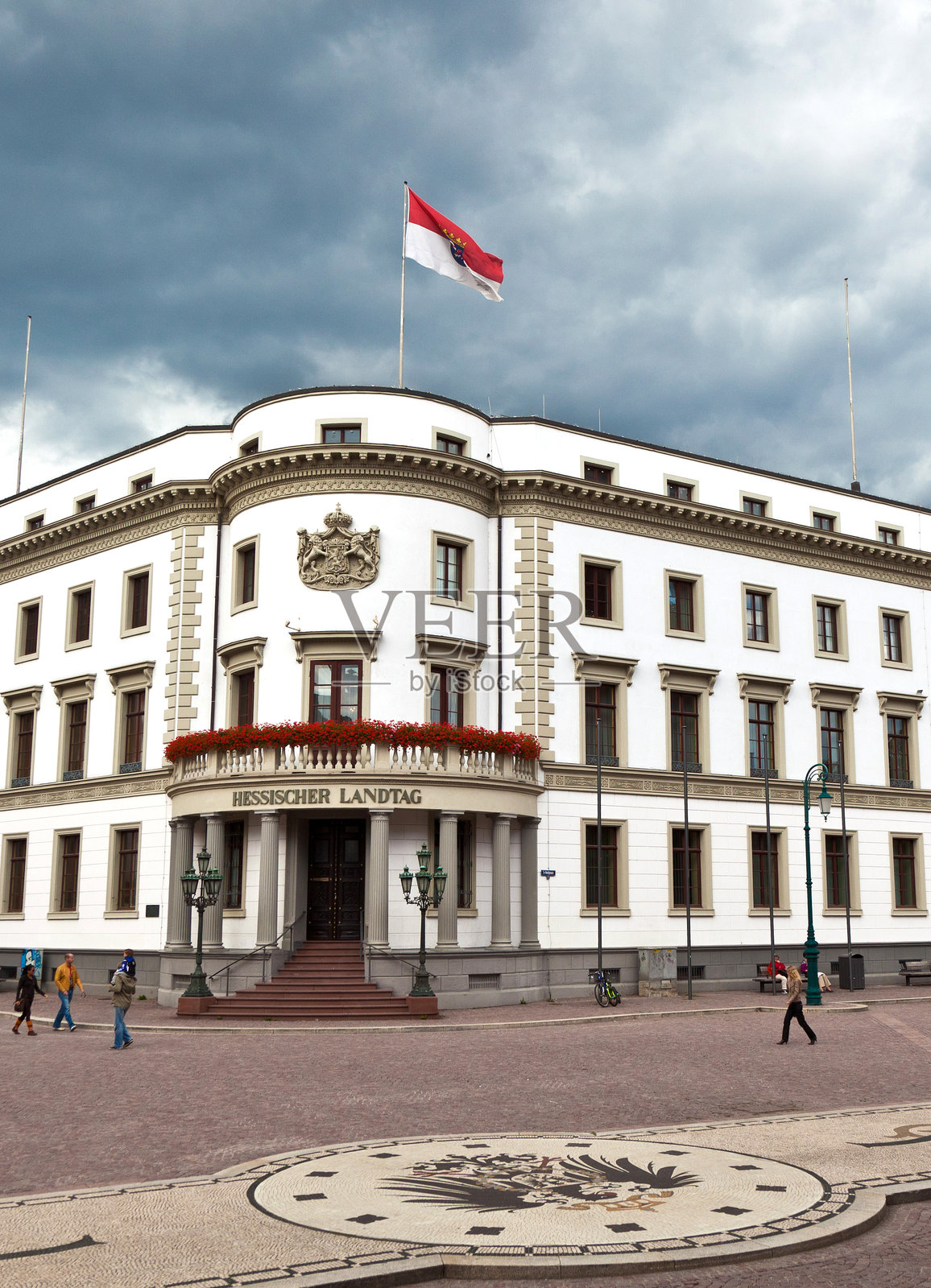 德国威斯巴登黑森州议会(州议会)照片摄影图片