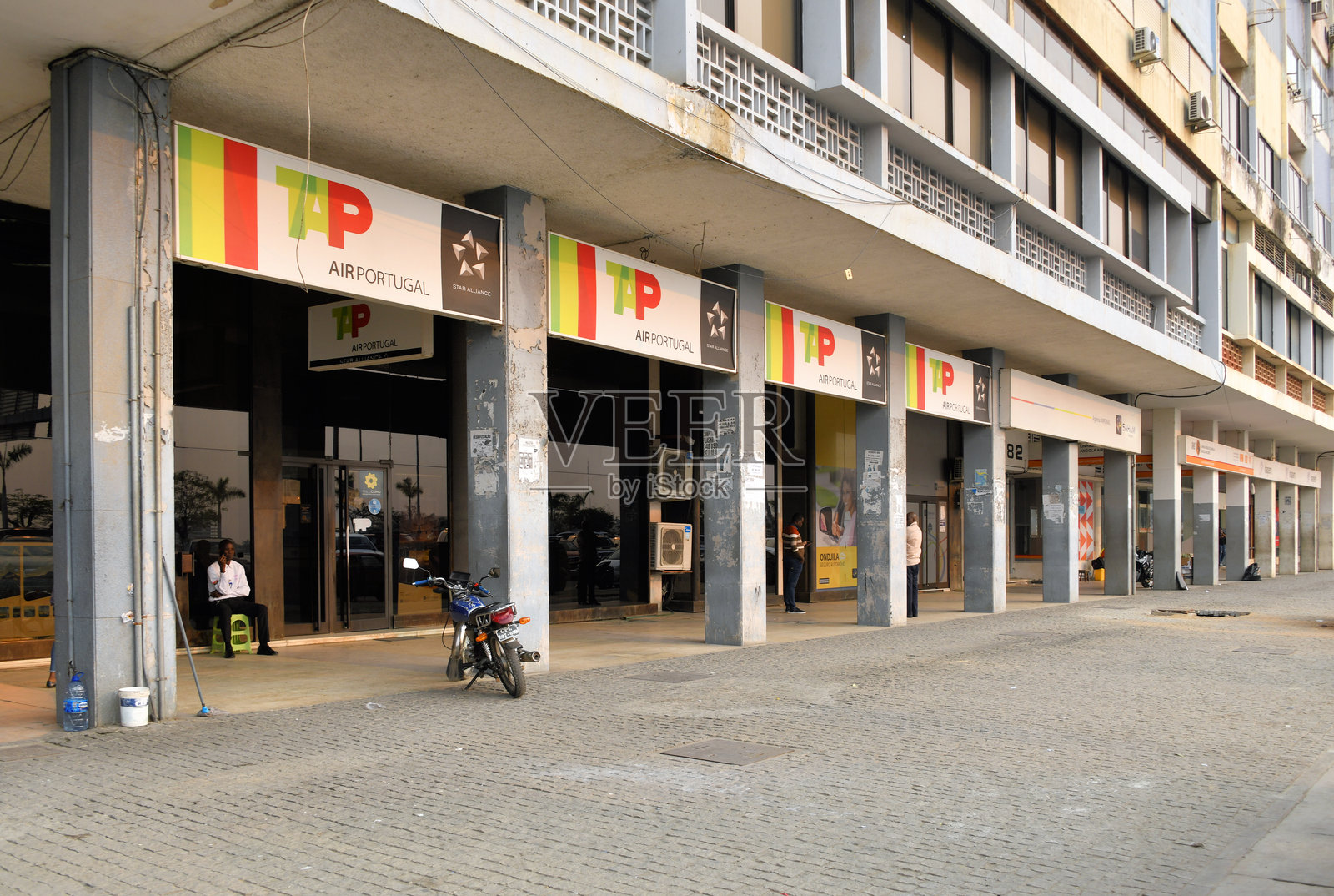 葡萄牙航空公司市区办事处，罗安达，安哥拉照片摄影图片