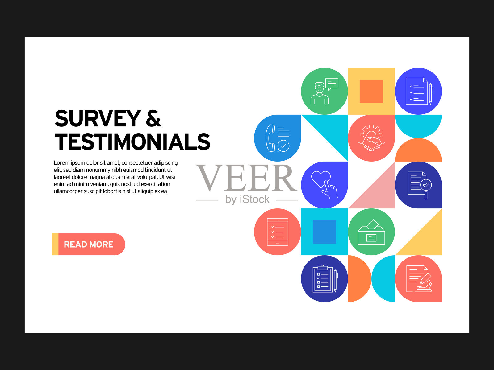 调查和证言相关矢量插图。反馈，回顾，客户，满意度，质量，评级插画图片素材